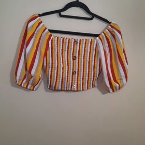 SHEIN: Cropped On/Off-Shoulder Top, Size S